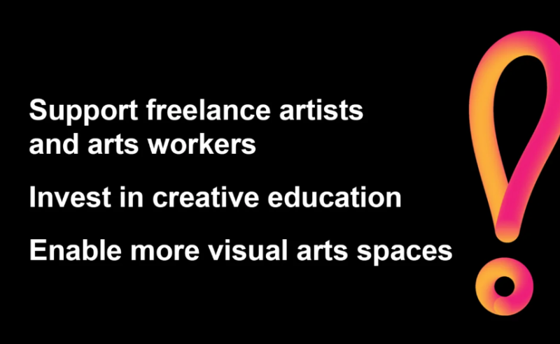 DACS visual arts campaign flyer